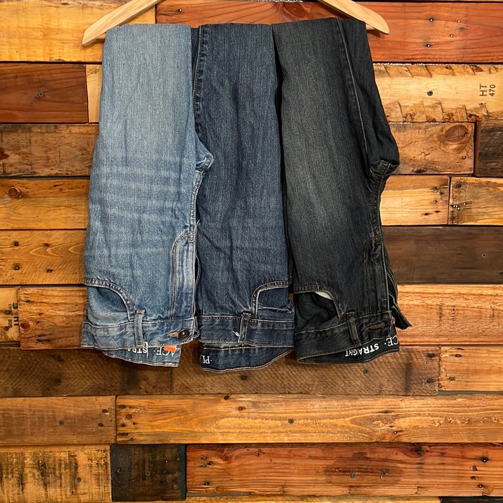 3 shade Childrens Place Boys Youth-12 jeans bundle